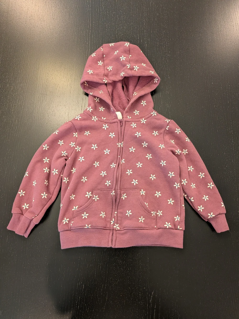 Carter's Purple Floral Zip Hoodie